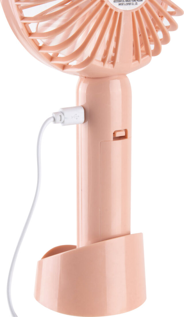 Настольный вентилятор Energy EN-0610 розовый USB (4 Вт) аккумулятор — изображение 3