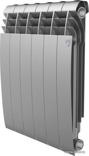 Алюминиевый радиатор Royal Thermo Biliner Alum 500 Silver Satin (8 секций)