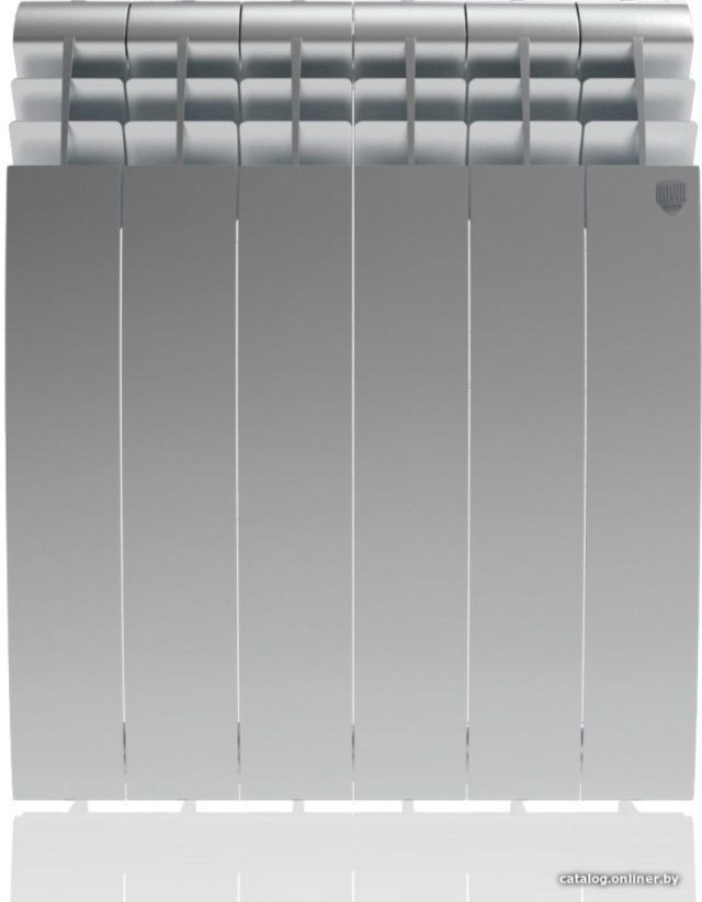 Алюминиевый радиатор Royal Thermo Biliner Alum 500 Silver Satin (8 секций) — изображение 2