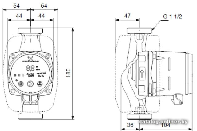 Циркуляционный насос Grundfos Alpha3 25-80 180 — изображение 2