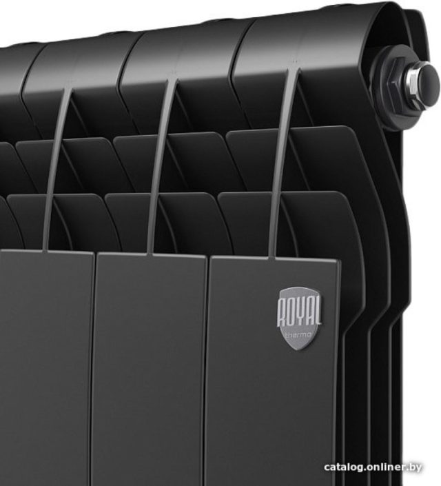 Алюминиевый радиатор Royal Thermo Biliner Alum 500 Noir Sable (12 секций) — изображение 3