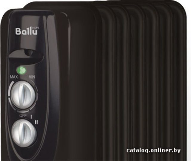 Масляный радиатор Ballu Classic black BOH/CL-07BRN 1500 — изображение 2
